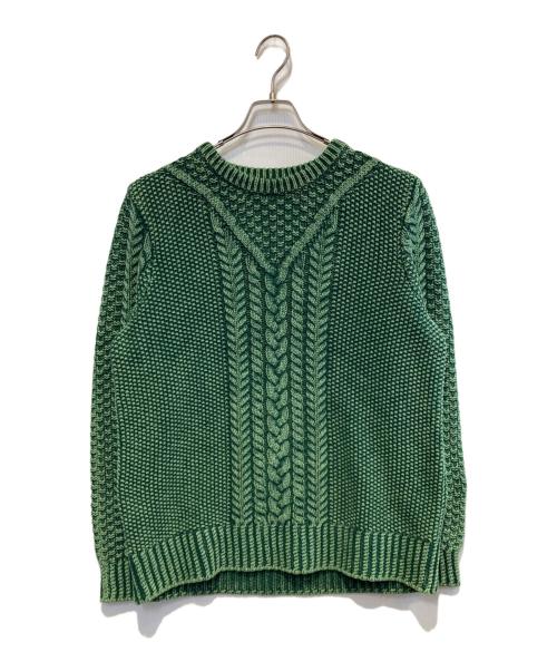 L.L.Bean（エルエルビーン）L.L.Bean (エルエルビーン) コットンフィッシャーマンセーター グリーン サイズ:Lの古着・服飾アイテム