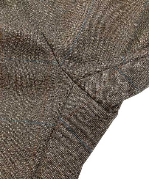 BOTTEGA VENETA（ボッテガベネタ）BOTTEGA VENETA (ボッテガベネタ) Prince Of Wales Wool Trousers ブラウン サイズ:54の古着・服飾アイテム