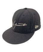 New Era×Yohji Yamamoto pour hommeニューエラ×ヨウジヤマモト プールオム）の古着「キャップ」｜ブラック