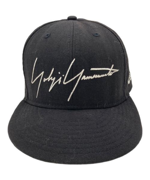 New Era（ニューエラ）New Era (ニューエラ) Yohji Yamamoto pour homme (ヨウジヤマモト プールオム) キャップ ブラック サイズ:7 3/4の古着・服飾アイテム