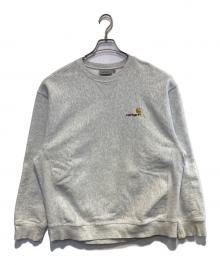 Carhartt WIP（カーハート ワークインプログレス）の古着「AMERICAN SCRIPT SWEATSHIRT」｜ライトグレー