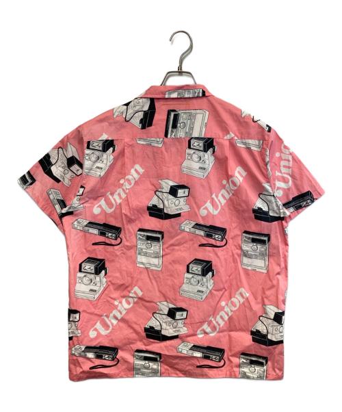 UNION（ユニオン）UNION (ユニオン) SNAPSHOT WOVEN S/S SHIRT ピンク サイズ:3の古着・服飾アイテム