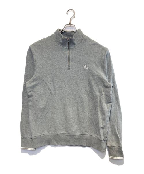 FRED PERRY（フレッドペリー）FRED PERRY (フレッドペリー) Half Zip Sweatshirt グレー サイズ:XLの古着・服飾アイテム