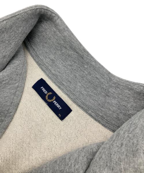 FRED PERRY（フレッドペリー）FRED PERRY (フレッドペリー) Half Zip Sweatshirt グレー サイズ:XLの古着・服飾アイテム