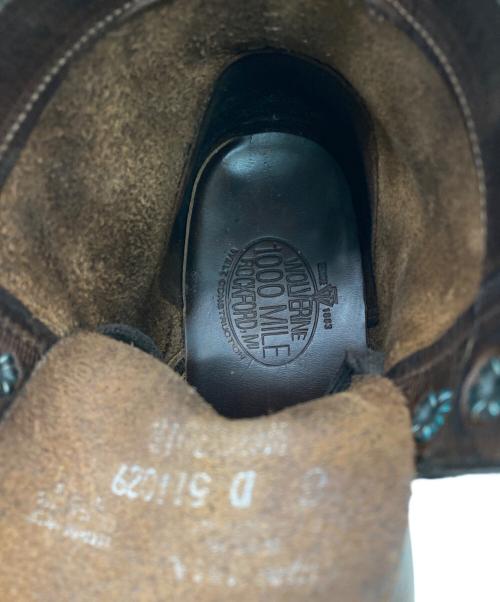 wolverine 1000mile（ウルヴァリン1000マイル）wolverine 1000mile (ウルヴァリン1000マイル) プレーントゥ クラシックブーツ ブラウン サイズ:8 Dの古着・服飾アイテム