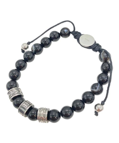 DIESEL（ディーゼル）DIESEL (ディーゼル) AGATE BRACERET ブラックの古着・服飾アイテム