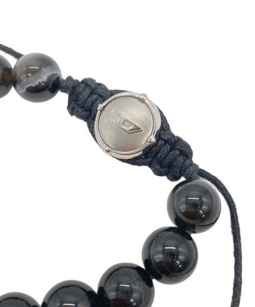 DIESEL（ディーゼル）DIESEL (ディーゼル) AGATE BRACERET ブラックの古着・服飾アイテム