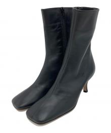 2.718（ニーテンナナイチハチ）の古着「スクエアトゥーサイドジップブーツ」｜ブラック