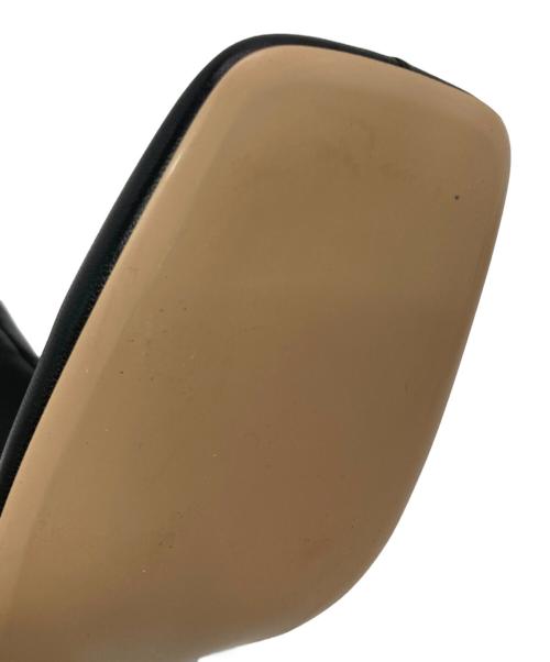 2.718（ニーテンナナイチハチ）2.718 (ニーテンナナイチハチ) スクエアトゥーサイドジップブーツ ブラック サイズ:36(約23cm～23.5cm)の古着・服飾アイテム