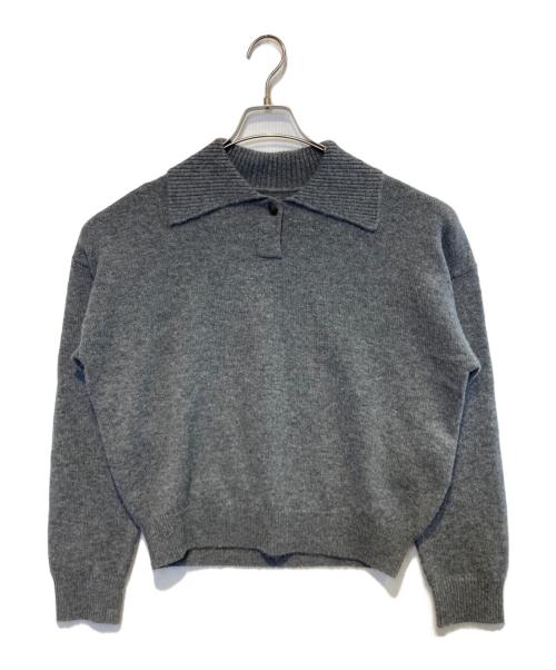 kurashi&trips publishing（クラシアンドトリップス パブリッシング）kurashi&trips publishing (クラシアンドトリップス パブリッシング) 襟付きニットセーター グレー サイズ:Freeの古着・服飾アイテム