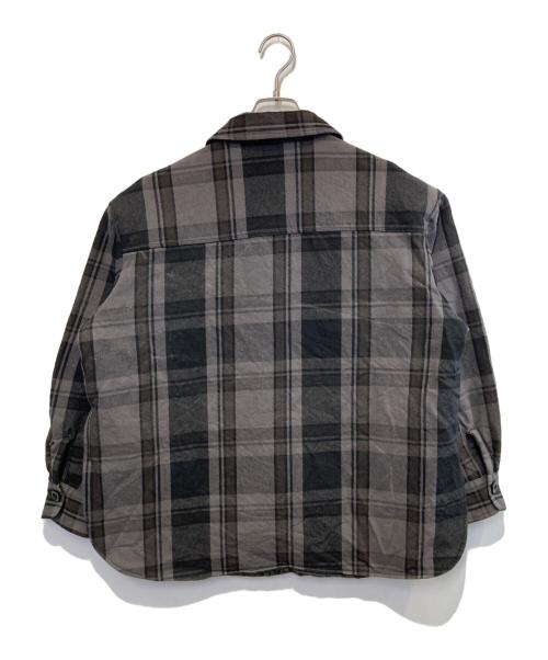 BEAMS BOY（ビームスボーイ）BEAMS BOY (ビームスボーイ) big mac (ビッグマック) キルト ネルシャツ グレー×ブラック サイズ:Freeの古着・服飾アイテム