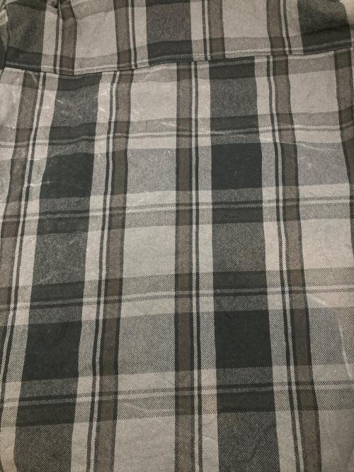 BEAMS BOY（ビームスボーイ）BEAMS BOY (ビームスボーイ) big mac (ビッグマック) キルト ネルシャツ グレー×ブラック サイズ:Freeの古着・服飾アイテム