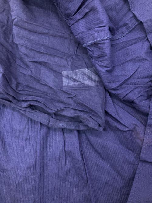 ne quittez pas（ヌキテパ）ne quittez pas (ヌキテパ) ドビー パネル Vネックドレス ネイビー サイズ:Sの古着・服飾アイテム