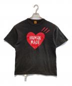 HUMAN MADEヒューマンメイド）の古着「プリントカットソー」｜ブラック