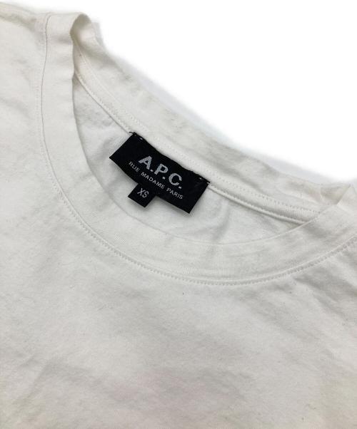 A.P.C.（アーペーセー）A.P.C. (アーペーセー) クルーネックカットソー ホワイト サイズ:XSの古着・服飾アイテム