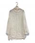 伊太利屋 (イタリヤ) シルクビジューブラウス ホワイト サイズ:9：5000円