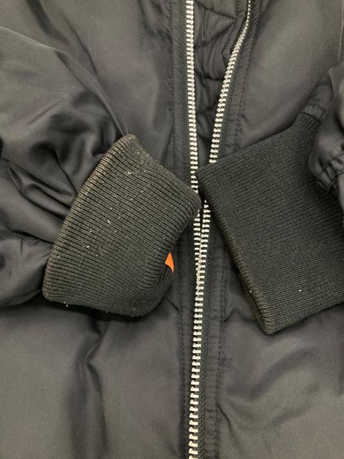 Mila Owen（ミラオーウェン）Mila Owen (ミラオーウェン) マフラー付ダウンMA-1 ブラックの古着・服飾アイテム