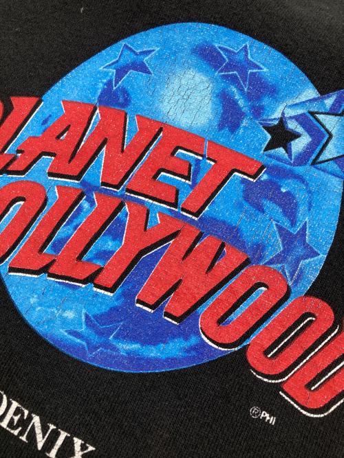 PLANET HOLLYWOOD（プラネットハリウッド）PLANET HOLLYWOOD (プラネットハリウッド) ［古着］クルーネックスウェット ブラック サイズ:XLの古着・服飾アイテム