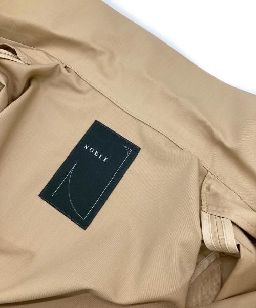 Noble（ノーブル）Noble (ノーブル) C/Tenツイルフレアーコート ベージュ サイズ:S 未使用品の古着・服飾アイテム