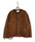 MACPHEE（マカフィー）の古着「チェックスパーク クルーネックジャケット」｜ブラウン