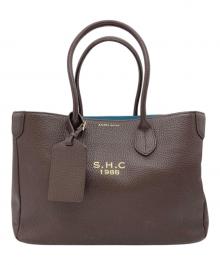 A.D.M.J.（エーディーエムジェイ）の古着「レザートートバッグ」｜ブラウン