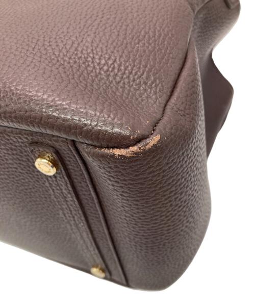 A.D.M.J.（エーディーエムジェイ）A.D.M.J. (エーディーエムジェイ) レザートートバッグ ブラウンの古着・服飾アイテム