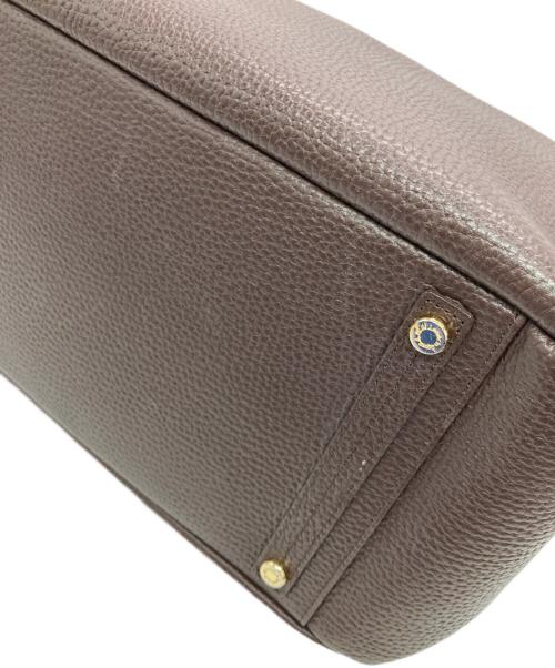 A.D.M.J.（エーディーエムジェイ）A.D.M.J. (エーディーエムジェイ) レザートートバッグ ブラウンの古着・服飾アイテム