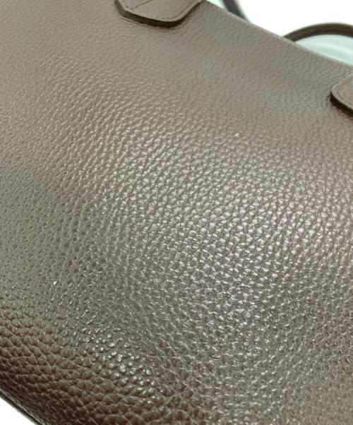 A.D.M.J.（エーディーエムジェイ）A.D.M.J. (エーディーエムジェイ) レザートートバッグ ブラウンの古着・服飾アイテム