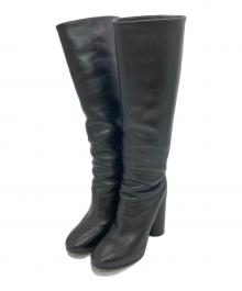 BALENCIAGA（バレンシアガ）の古着「バックスタッズレザーロングブーツ」｜ブラック