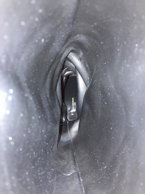 BALENCIAGA（バレンシアガ）BALENCIAGA (バレンシアガ) バックスタッズレザーロングブーツ ブラック サイズ:36の古着・服飾アイテム