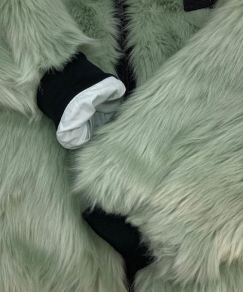 NIKE（ナイキ）NIKE (ナイキ) AMBUSH (アンブッシュ) Reversible Faux Fur Jacket グリーン サイズ:XSの古着・服飾アイテム