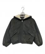 KITHキス）の古着「フルジップフードブルゾン」｜チャコールグレー