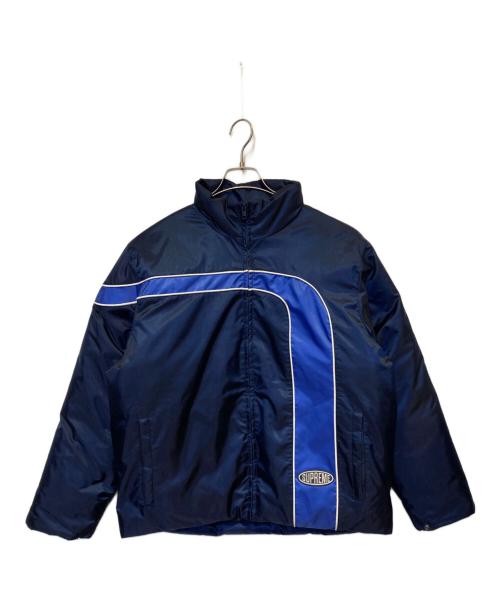 SUPREME（シュプリーム）SUPREME (シュプリーム) Stripe Puffer Jacket ネイビー×ブルー サイズ:Ｓの古着・服飾アイテム