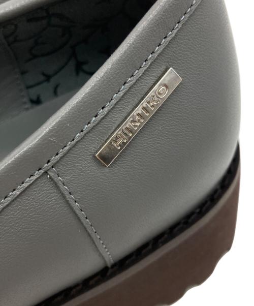 HIMIKO（ヒミコ）HIMIKO (ヒミコ) トラックソールビットローファー グレー サイズ:23.5の古着・服飾アイテム
