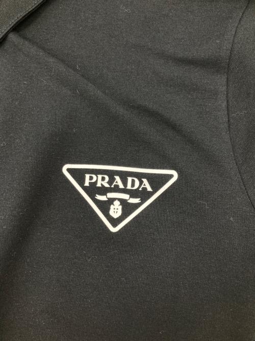 PRADA（プラダ）PRADA (プラダ) ポロシャツ ブラック サイズ:Sの古着・服飾アイテム