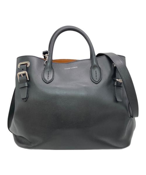 RALPH LAUREN（ラルフローレン）RALPH LAUREN (ラルフローレン) 2WAYショルダーバッグ ブラックの古着・服飾アイテム