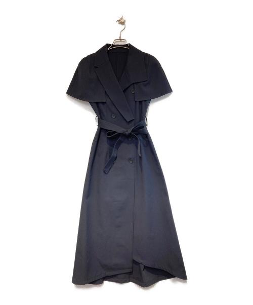 Snidel（スナイデル）Snidel (スナイデル) トレンチケープ2wayワンピ ネイビー サイズ:01 未使用品の古着・服飾アイテム