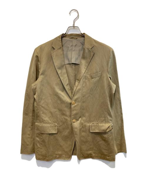 JIL SANDER（ジルサンダー）JIL SANDER (ジルサンダー) コットンリネンシングルブレストジャケット ベージュ サイズ:50の古着・服飾アイテム