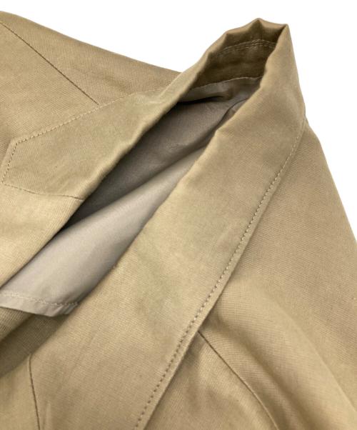 JIL SANDER（ジルサンダー）JIL SANDER (ジルサンダー) コットンリネンシングルブレストジャケット ベージュ サイズ:50の古着・服飾アイテム