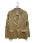 JIL SANDER（ジルサンダー）の古着「コットンリネンシングルブレストジャケット」｜ベージュ