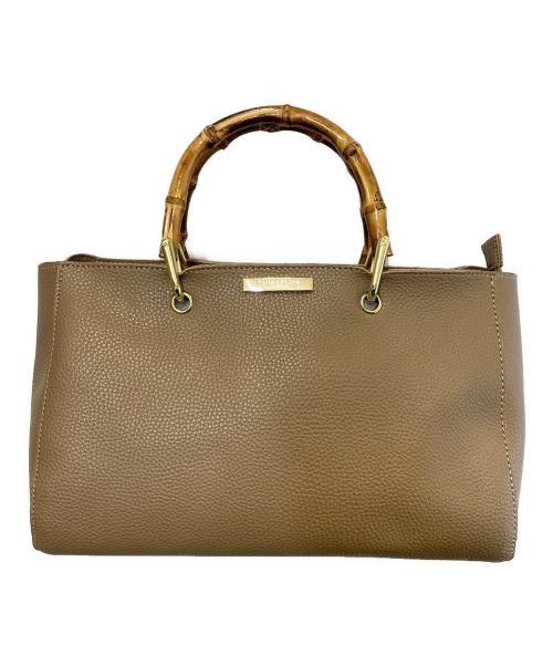 KATIE LOXTON（ケイティロクストン）KATIE LOXTON (ケイティロクストン) DEUXIEME CLASSE (ドゥーズィエム クラス) バンブーハンドバッグ ベージュの古着・服飾アイテム
