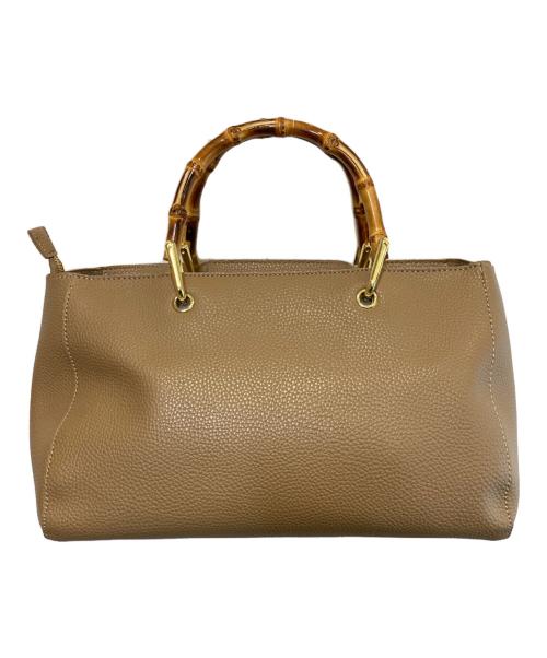 KATIE LOXTON（ケイティロクストン）KATIE LOXTON (ケイティロクストン) DEUXIEME CLASSE (ドゥーズィエム クラス) バンブーハンドバッグ ベージュの古着・服飾アイテム