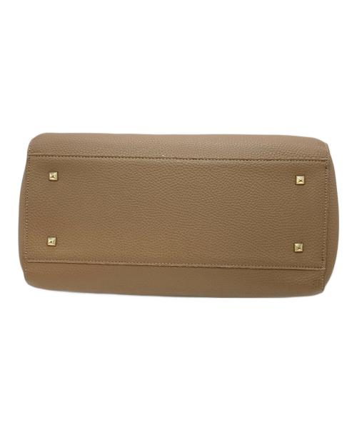 KATIE LOXTON（ケイティロクストン）KATIE LOXTON (ケイティロクストン) DEUXIEME CLASSE (ドゥーズィエム クラス) バンブーハンドバッグ ベージュの古着・服飾アイテム