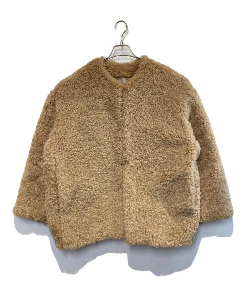 DEUXIEME CLASSE（ドゥーズィエム クラス）DEUXIEME CLASSE (ドゥーズィエム クラス) TEDDY BOA JACKET ベージュ サイズ:Freeの古着・服飾アイテム