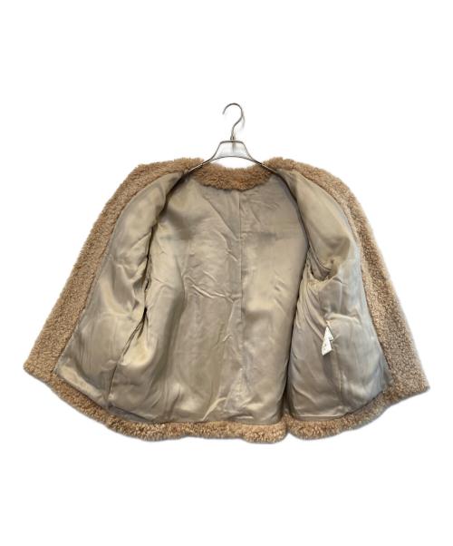 DEUXIEME CLASSE（ドゥーズィエム クラス）DEUXIEME CLASSE (ドゥーズィエム クラス) TEDDY BOA JACKET ベージュ サイズ:Freeの古着・服飾アイテム