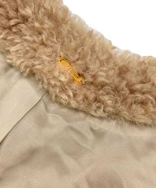 DEUXIEME CLASSE（ドゥーズィエム クラス）DEUXIEME CLASSE (ドゥーズィエム クラス) TEDDY BOA JACKET ベージュ サイズ:Freeの古着・服飾アイテム