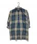 45R（フォーティファイブ・アール）の古着「チェックネルシャツワンピース」｜ネイビー×ベージュ