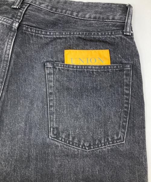 UNION（ユニオン）UNION (ユニオン) ブラックデニムパンツ ブラック サイズ:2の古着・服飾アイテム
