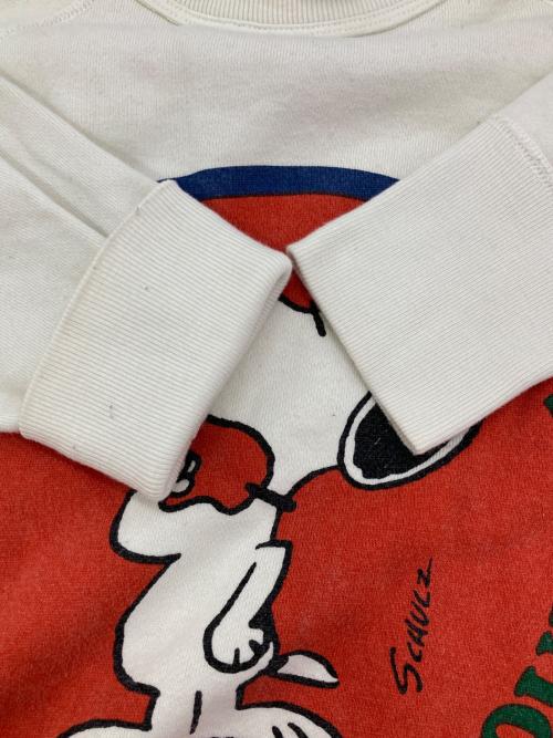 WAREHOUSE（ウエアハウス）WAREHOUSE (ウエアハウス) PEANUTS (ピーナッツ) 裏起毛スウェット アイボリー サイズ:Mの古着・服飾アイテム