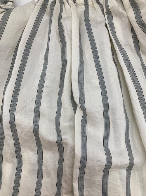 Uhr（ウーア）Uhr (ウーア) Striped Volume Sleeve Blouse アイボリー サイズ:Freeの古着・服飾アイテム